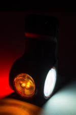 LED Begrenzungsleuchte links neon rot-weiß-amber 12-24v 60cm Kabel – Bild 3