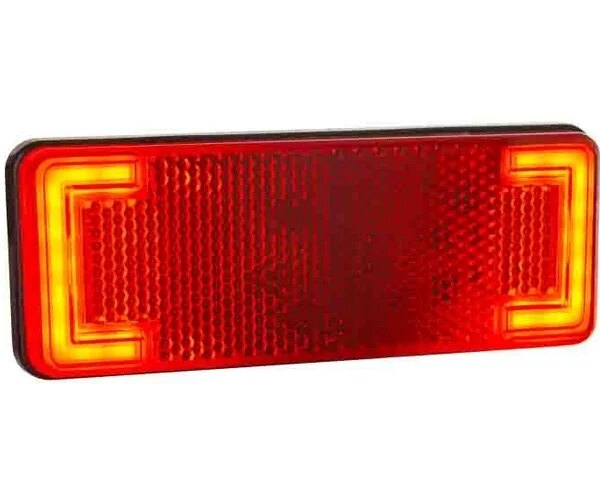 LED Positionsleuchte neonrot | 12-24v | 50cm. Kabel | MV-3100R
