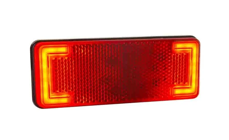 LED Positionsleuchte neonrot | 12-24v | 50cm. Kabel | MV-3100R