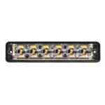 LED Blitzer 6 LEDs | R65 | ultraflache slimline | amber | 10-30v | S11F6002