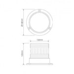LED Rundumleuchte amber | 10-30v | R10 | EQPR10ABM – Bild 2