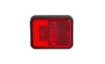 LED Positionsleuchte neonrot mit Bügel | 12-24v | 50cm. Kabel | MV-3500R