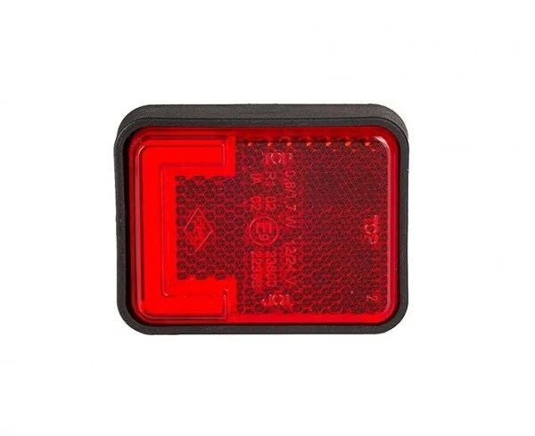 LED Positionsleuchte neonrot mit Bügel | 12-24v | 50cm. Kabel | MV-3500R