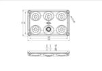 LED Innenleuchte - Touch - Rot-weiß - 5000K - 12-24v - IP65 | BTS-1500RW – Bild 2