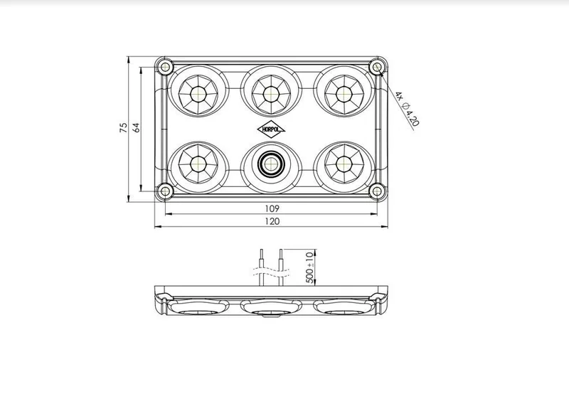 e80b5569-20af-472a-b57e-74f12cd1c5a0-39840-nl LED Innenleuchte - Touch - Rot-weiß - 5000K - 12-24v - IP65 | BTS-1500RW – Bild 2