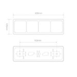 LED Rücklicht mit schwarzem Rand | 12-24v | 40cm Kabel | 100BFWARME – Bild 3
