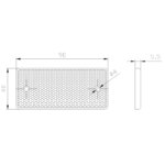 Bernsteinfarbener Reflektor | 90 x 40 mm Schraubbefestigung | VRF-501A – Bild 2