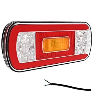 LED Rücklicht ohne Kennzeichenleuchte | 12-36v | 100cm. Kabel | V10C5-600