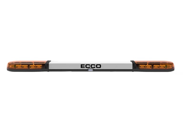 LED-Warnbalken amber | 13 Serie | ECE-R65 amber | weiß Mitte | 1500mm | 24 LE | 13-01013-E