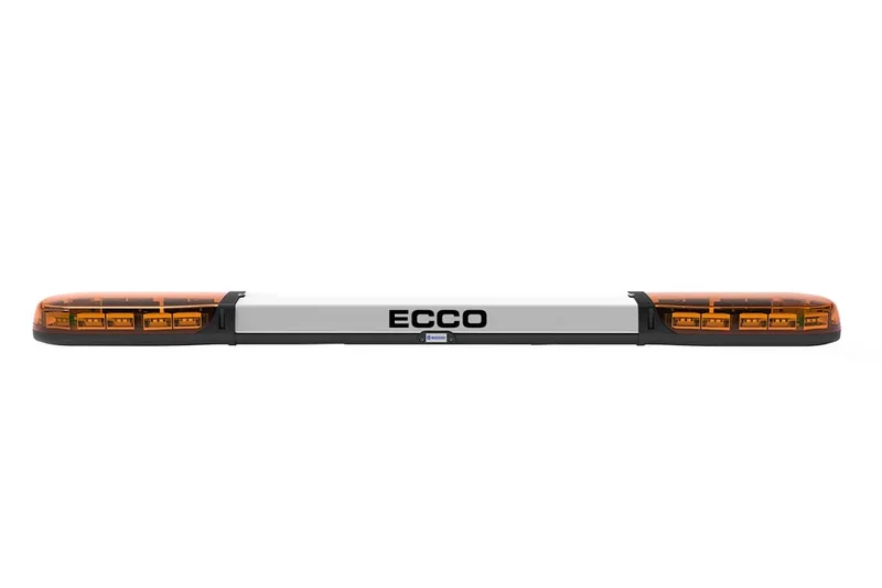 LED-Warnbalken amber | 13 Serie | ECE-R65 amber | weiß Mitte | 1500mm | 24 LE | 13-01013-E