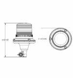 LED R65 Rundumleuchte grün | 12-24v | Flexi DIN ECCOLED | EB5009G – Bild 2