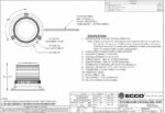 LED Rundumleuchte amber | 12-24v | 3-Schrauben Montage ECCOLED | R65 | EB5014A – Bild 2