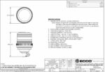 LED Rundumleuchte amber | 12-24v | Mini DIN ECCOLED | R65 | EB5016A – Bild 2