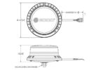 LED Rundumleuchte R65 12-24v Bernstein-transparent-CISPR-IP69K-1-Schrauben | EB5101CA – Bild 2
