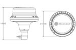 LED R65 Rundumleuchte 12-24v Bernstein-transparent-CISPR-IP69K-Stick| EB5103CA – Bild 2