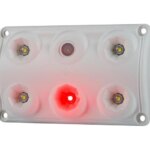 LED Innenleuchte - Touch - Rot-weiß - 5000K - 12-24v - IP65 | BTS-1500RW