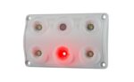 LED Innenleuchte - Touch - Rot-weiß - 5000K - 12-24v - IP65 | BTS-1500RW
