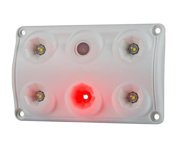 LED Innenleuchte - Touch - Rot-weiß - 5000K - 12-24v - IP65 | BTS-1500RW