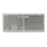 Weißer Reflektor | 90 x 40mm. | 3M-Klebestreifen | VRF-500W