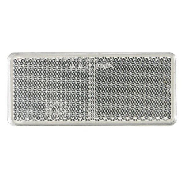 Weißer Reflektor | 90 x 40mm. | 3M-Klebestreifen | VRF-500W