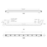 LED R10 Traffic Advisor amber 1232mm. | 12-24v | 16.8m Kabel | ED3355A – Bild 2