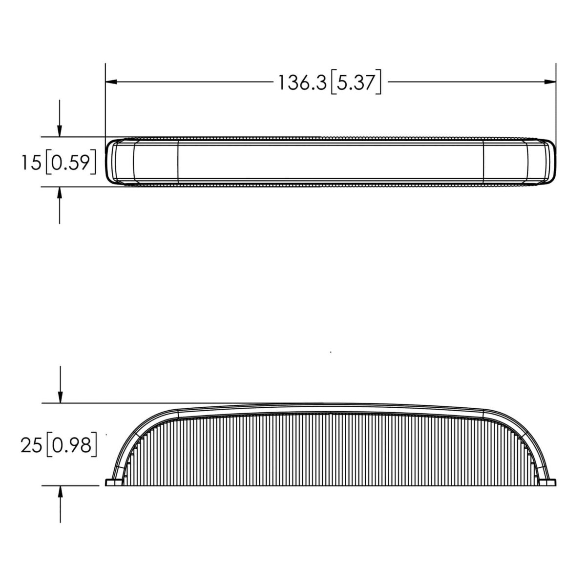 LED Blitzer kompakt amber-weiß 18-LED Split 12-24v – Bild 2