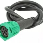 Rechts | 6-PIN Bajonett-Anschluss | mit 200cm Kabel | V10AC-202B6