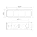 LED Rücklicht mit schwarzem Rand | 12-24v | 40cm Kabel | 80BFWARME – Bild 2