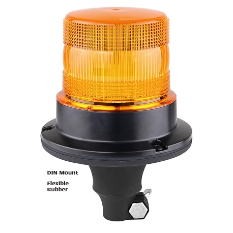 R65 LED Rundumleuchte 10 - 30v mit PC Flexi-DIN-Sockel