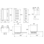 Anschlusskasten niedriges Modell 8x Eingang IP54 – Bild 2