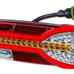 Rechts | LED Rücklicht dynamisches Blinklicht und Kennzeichenleuchte | 12-24v | 7-PIN | V14C7-912B7