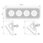 LED Arbeitsscheinwerfer 2800 lm - 24 Watt - IP69K | WR-2428.1 – Bild 4