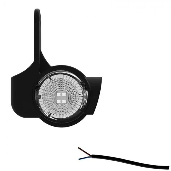 Links | LED Begrenzungsleuchte mit kurzem Griff | 12-24v | 20cm. Kabel | M10BV-801RWA