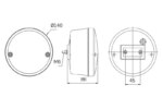 LED ADR Rücklicht, helle Linse, D-Homologation, 12-24v | VC-5500C – Bild 7