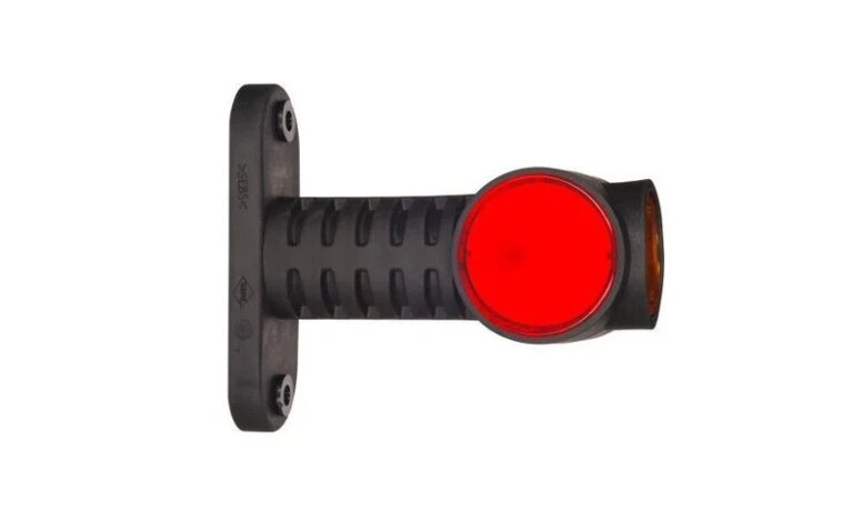 LED Begrenzungsleuchte rot-weiß-amber | 12-24v | 50cm. Kabel | MB-4730RWA
