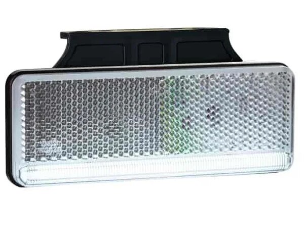 LED Positionsleuchte neonweiß mit Bügel | 12-24v | 50cm. Kabel | MV-3250HW