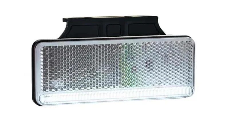 LED Positionsleuchte neonweiß mit Bügel | 12-24v | 50cm. Kabel | MV-3250HW