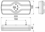 LED Neon Rücklicht mit Kennzeichenleuchte | 12-24v | 2.0m Kabel | VC-3600 – Bild 8