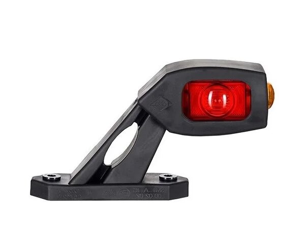 LED Begrenzungsleuchte kompakt rot-weiß 12-24v 50cm Kabel | MB-3662RWA