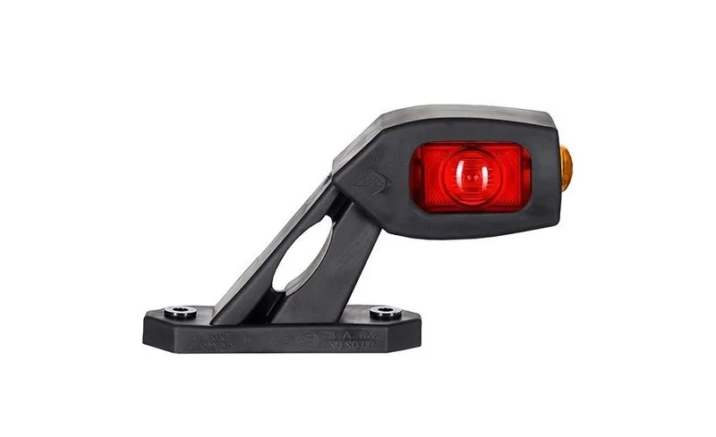 LED Begrenzungsleuchte kompakt rot-weiß 12-24v 50cm Kabel | MB-3662RWA
