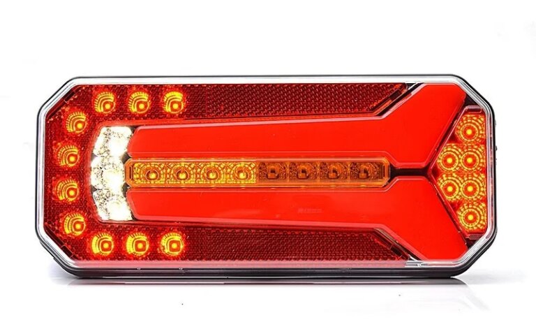 LED Rücklicht uni 12-24 200cm Kabel dynamisches Blinklicht