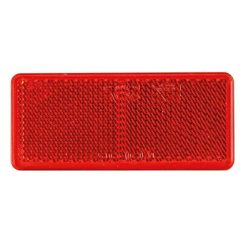 Roter Reflektor 90 x 40mm. | 3M-Klebestreifen | VRF-500R