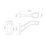 Rechts | LED Begrenzungsleuchte | 12-24v | 30cm. Kabel | rot-weiß-amber | 1007RE – Bild 6
