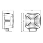 LED Arbeitsscheinwerfer mit Positionslicht (RWA) 10-30v | 400cm Kabel – Bild 8
