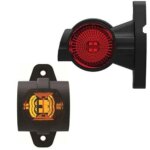 Links | LED Begrenzungsleuchte | kurzer Griff | 12-24v | 1.5mm². Stecker | M10BV-921RWA – Bild 2