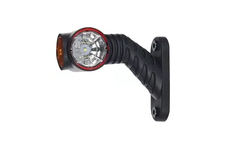 Rechts | LED Begrenzungsleuchte | rot-weiß-amber | 12-24v | 50cm. Kabel | MB-4862RWA