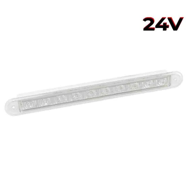 LED Rückfahrlicht slimline transparente Linse | 24v 40cm. Kabel | 235W24E