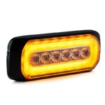 LED Blitzer R65 + Halo-Ring, gelbe farben 12-24v – Bild 5