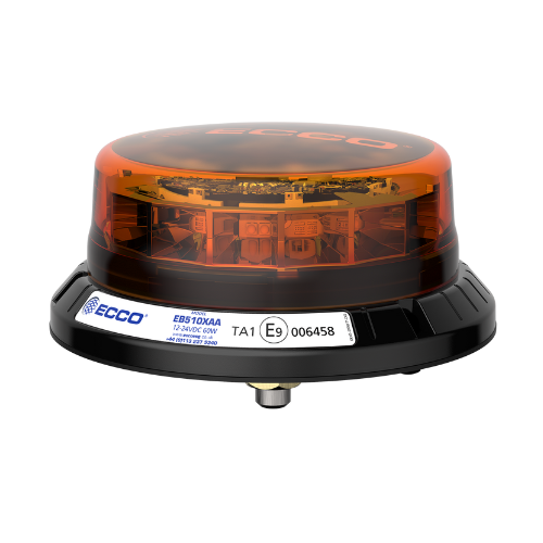 LED R65 Rundumleuchte 12-24v Gelb - CISPR25 - IP69K 1-Schraube | EB5101AA