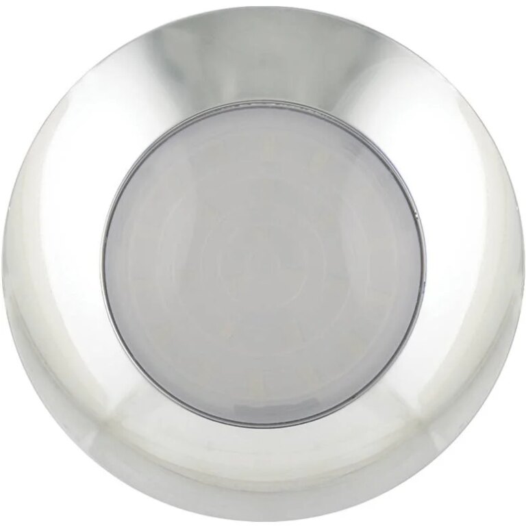 LED Innenbeleuchtung | Chrom | Milchglas | 24v. | kaltes weißes Licht | 7530 OPAQUE